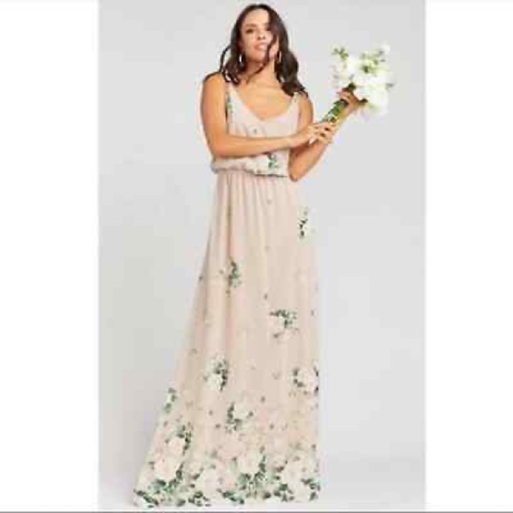 Show Me Your MuMu NWT Kendall Maxi Dress Bouquet Toss XS